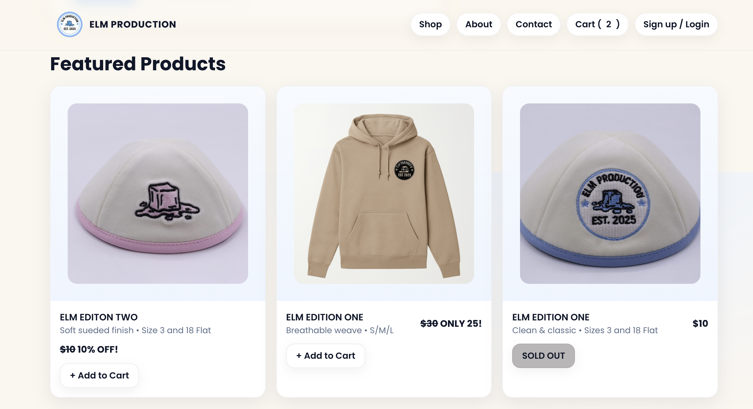 Product options