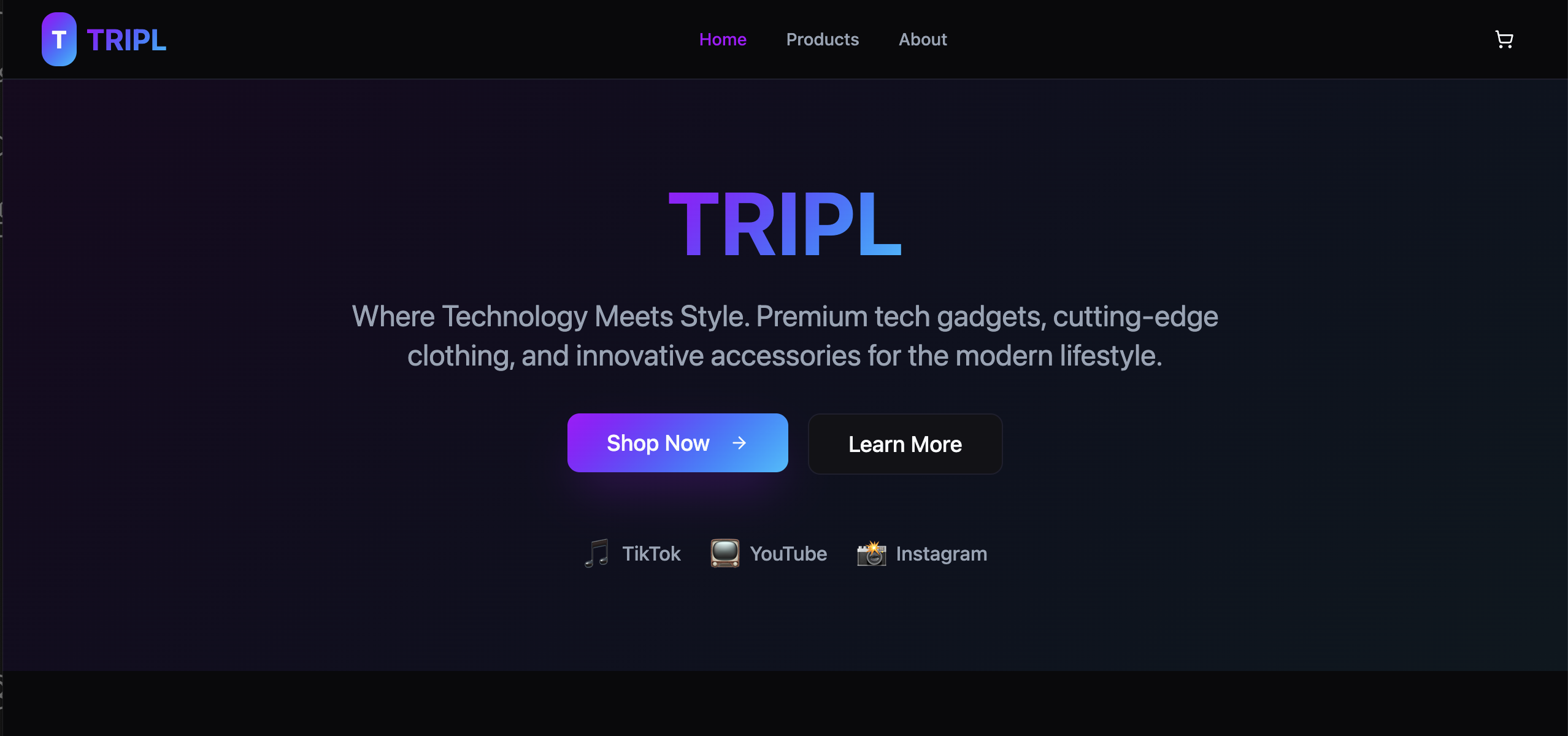 TRIPL hero banner